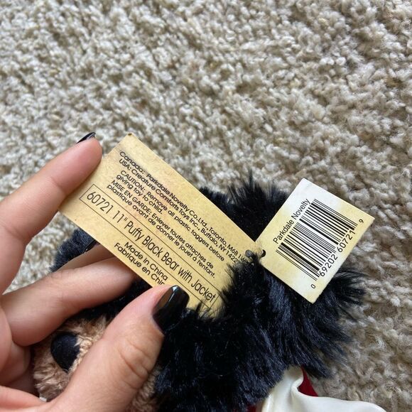 NWT Creature Comforts Plush Black Bear 11”Canada Maple Leaf Stuffed - Picture 5 of 9